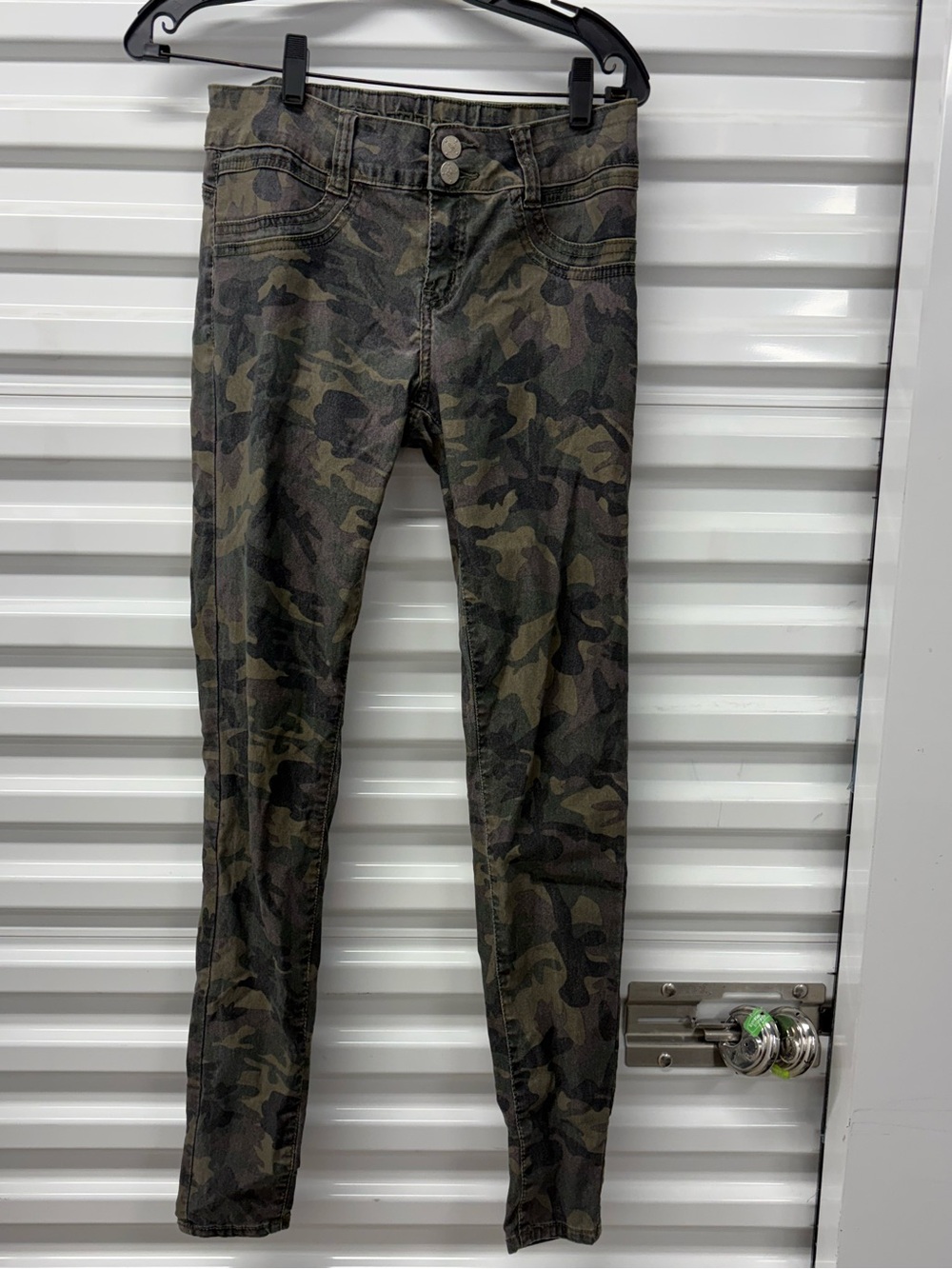 VIP Jeans Camouflage Denim Skinny Button Zip Stretch Women 11/12